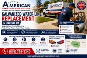 Galvanized Water Line Replacement in Encino