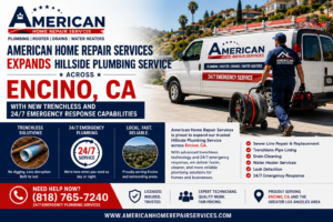Hillside Sewer Repair in Royal Oaks & Encino Hills CA