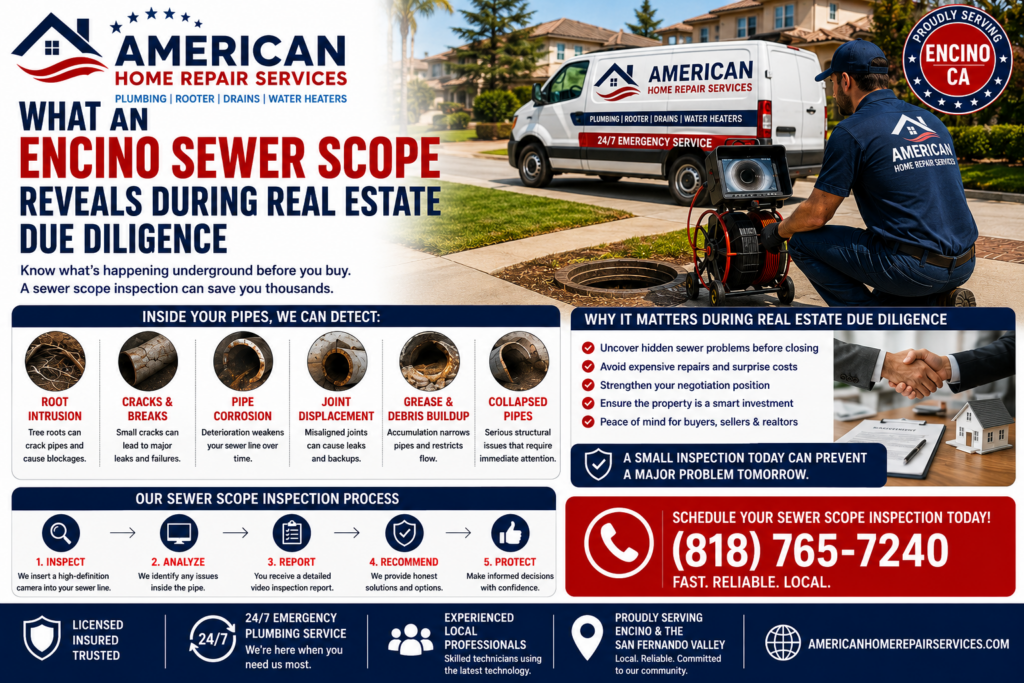 What an Encino Sewer Scope Reveals